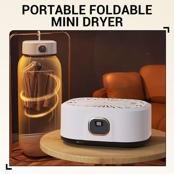 Portable, foldable mini dryer