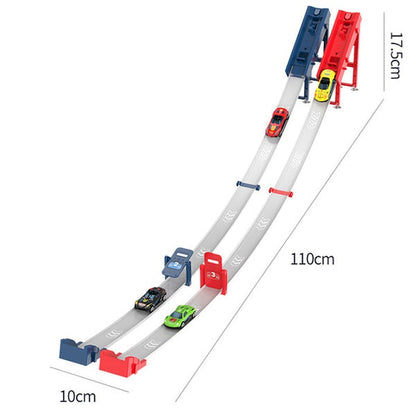 Double Toy Car Starter Race Track - 2 starters with 360° loops