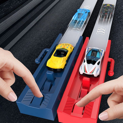 Double Toy Car Starter Race Track - 2 starters with 360° loops