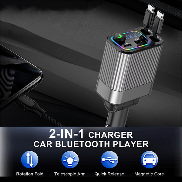 2-in-1 Charger & Car Bluetooth Player