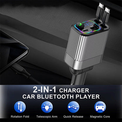 2-in-1 Charger & Car Bluetooth Player