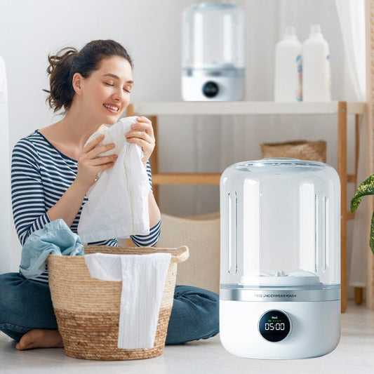 Portable, rechargeable mini washing machine