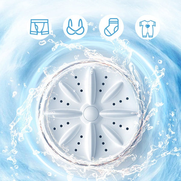 Portable, rechargeable mini washing machine